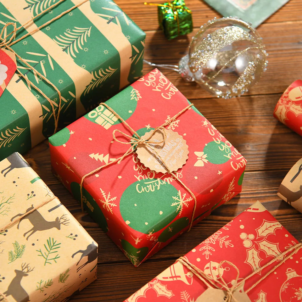 Christmas Kraft Wrapping Paper