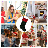 Christmas Stockings Large Space Stockings Bag Soft Fireplace Hangings Stockings Cute Stocking Decorations Smooth Christmas Sock