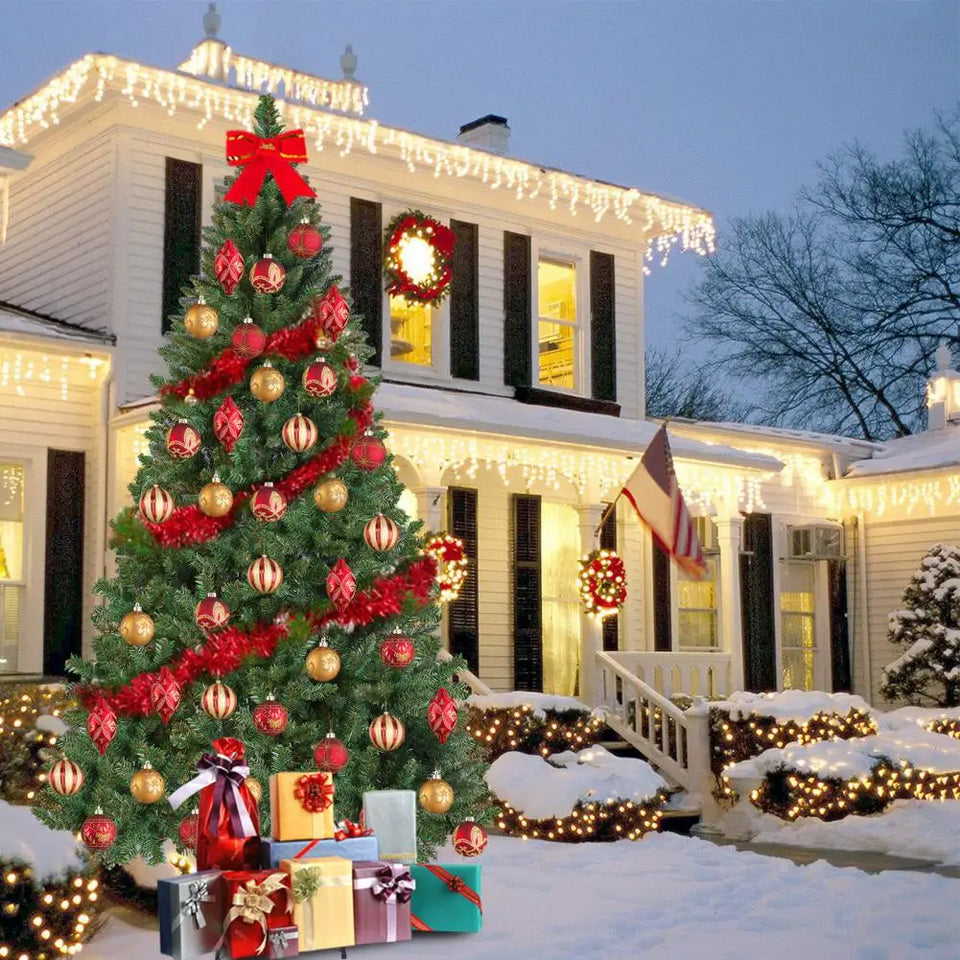 180cm Artificial Christmas Tree, Christmas Holiday Pencil Tree