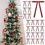 10/20PCS Velvet Bows Christmas Tree