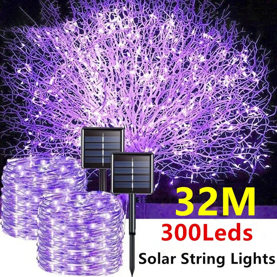 Outdoor LED Solar Fairy String Lights