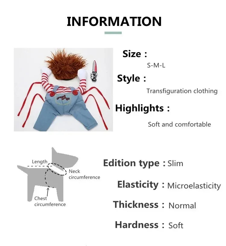 1PCS Halloween Dagger Pet Transformation