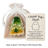 1-3PCS Pockets Hug Ghost Keepsake with Positive Cards