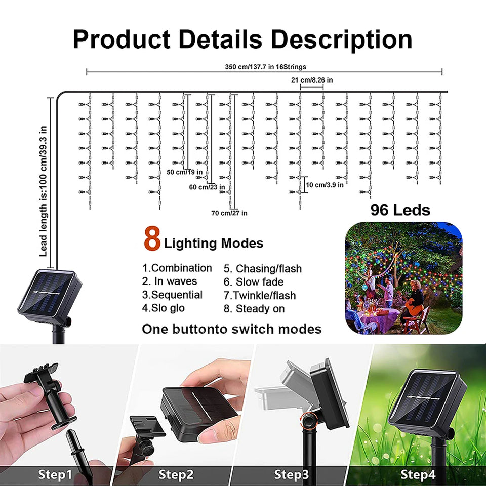 2025 Christmas Decorations Lights Solar