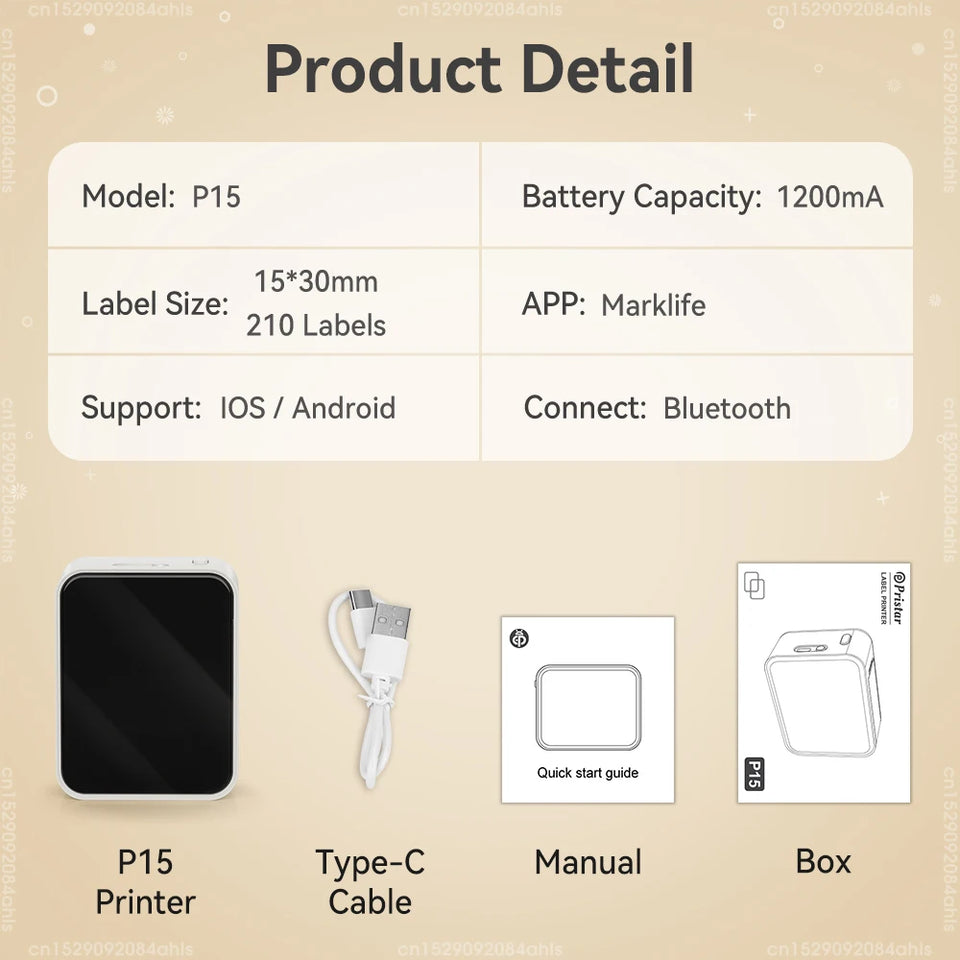 Label Paper Roll or Mini Portable Printer