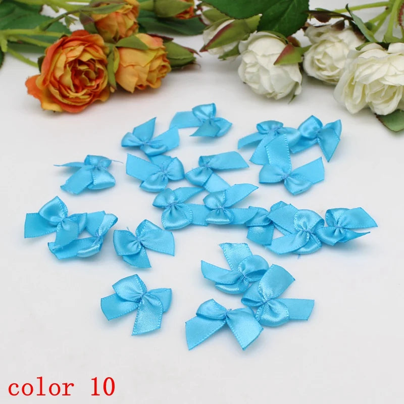 50/100pcs Satin Ribbon Bows