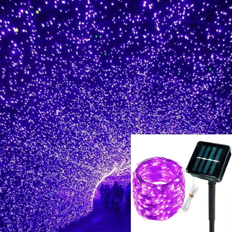 Outdoor LED Solar Fairy String Lights