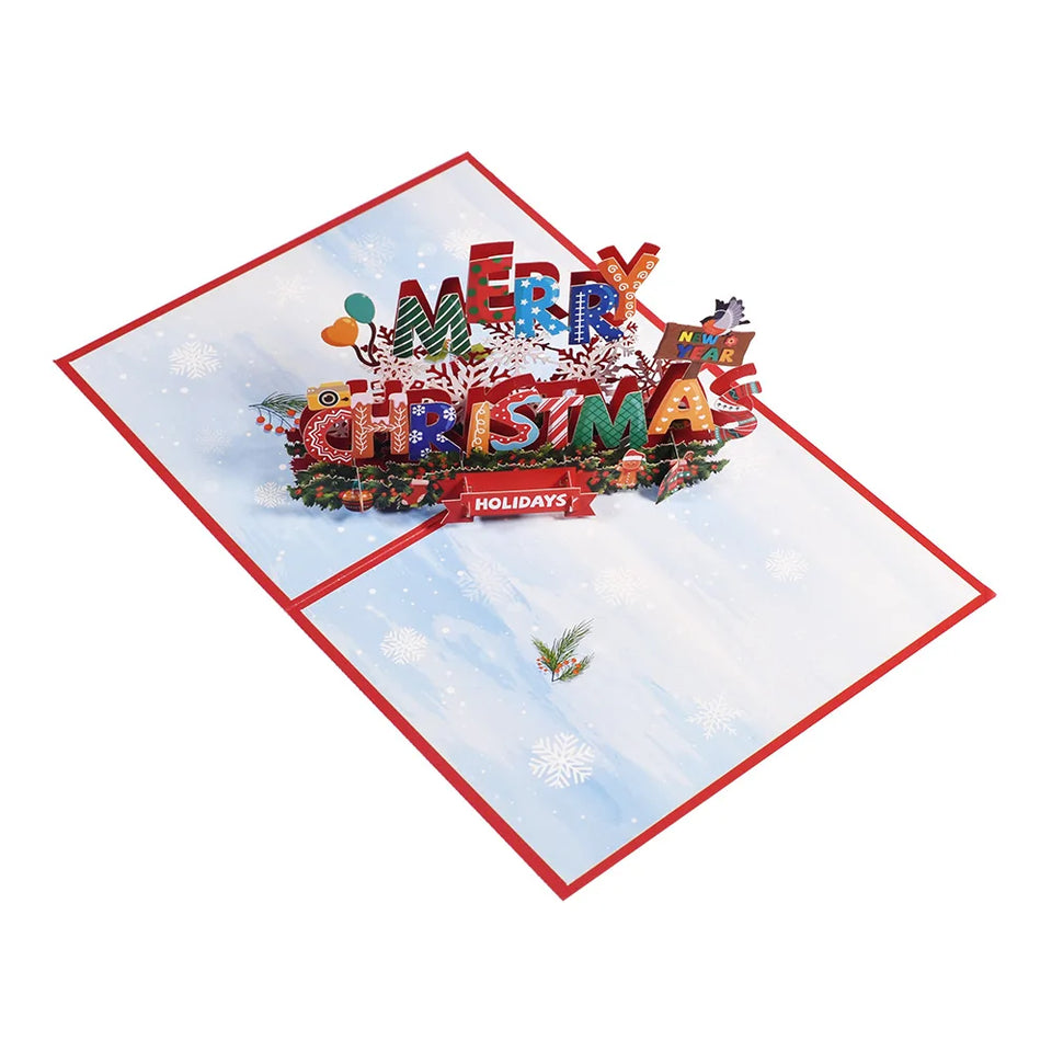 Top Quality New 3D Christmas Greeting Card