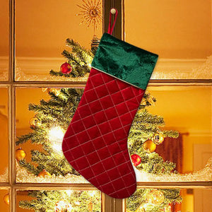Christmas Stockings Large Space Stockings Bag Soft Fireplace Hangings Stockings Cute Stocking Decorations Smooth Christmas Sock