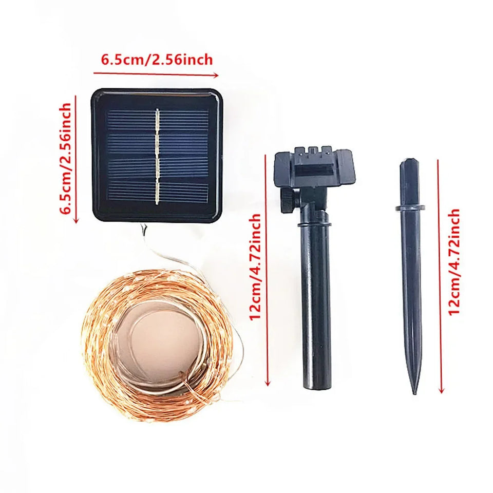 Outdoor LED Solar Fairy String Lights