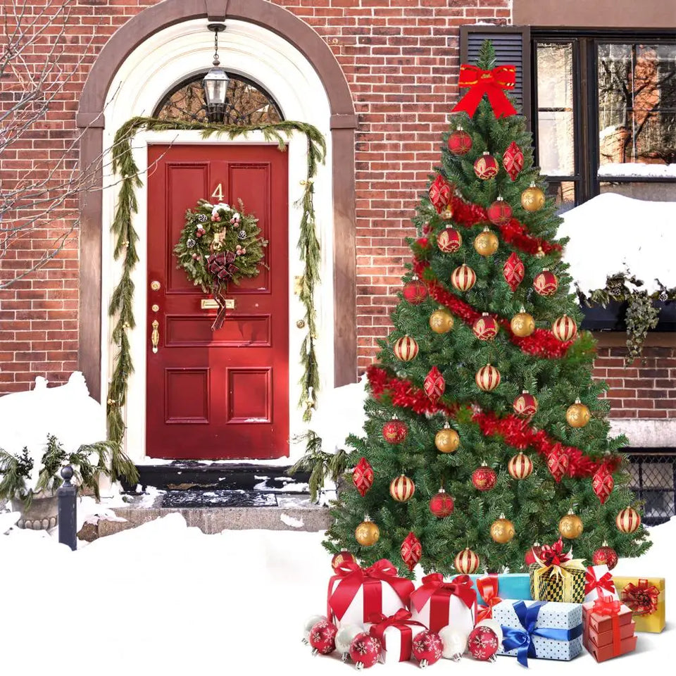 180cm Artificial Christmas Tree, Christmas Holiday Pencil Tree