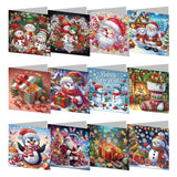 4/6/8/12PCS New 2025 Diamond Painting Greeting Cards