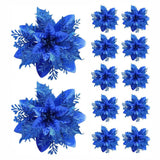 5/10pcs 14.5cm Christmas Flower Ornaments