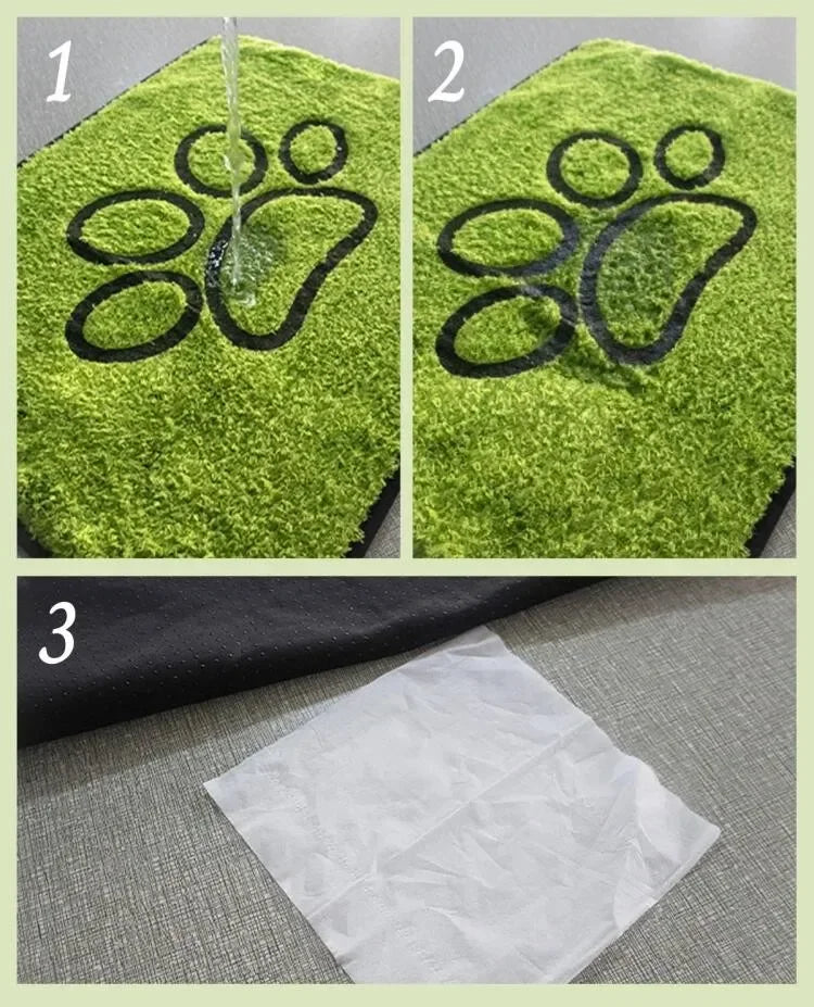 Washable Fake Grass Pet Mat
