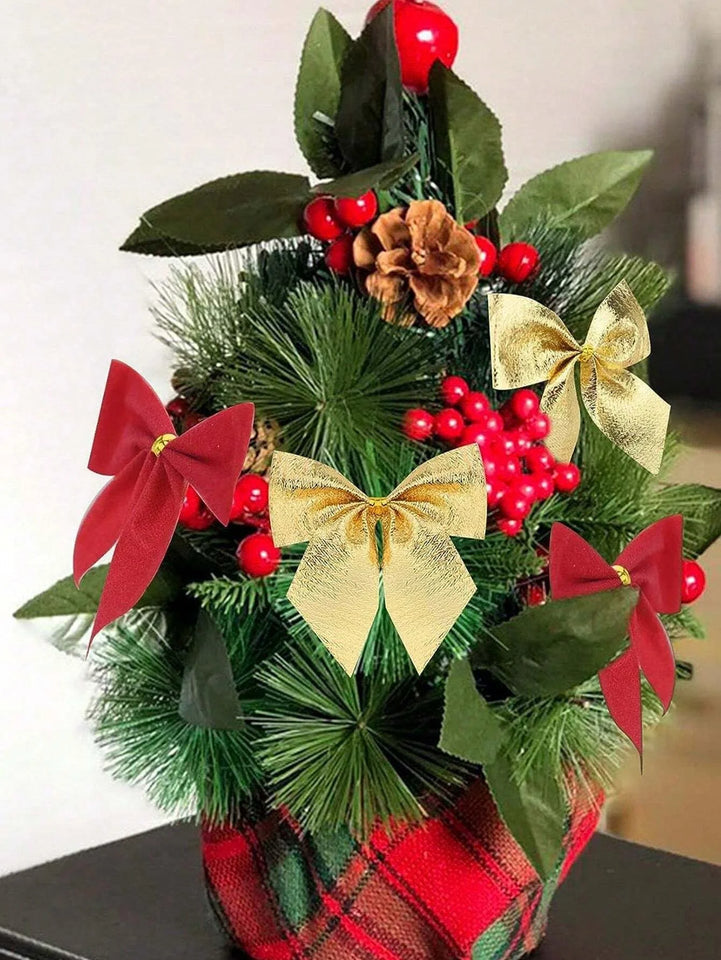 12/24/36pcs Christmas Bow Christmas Decoration