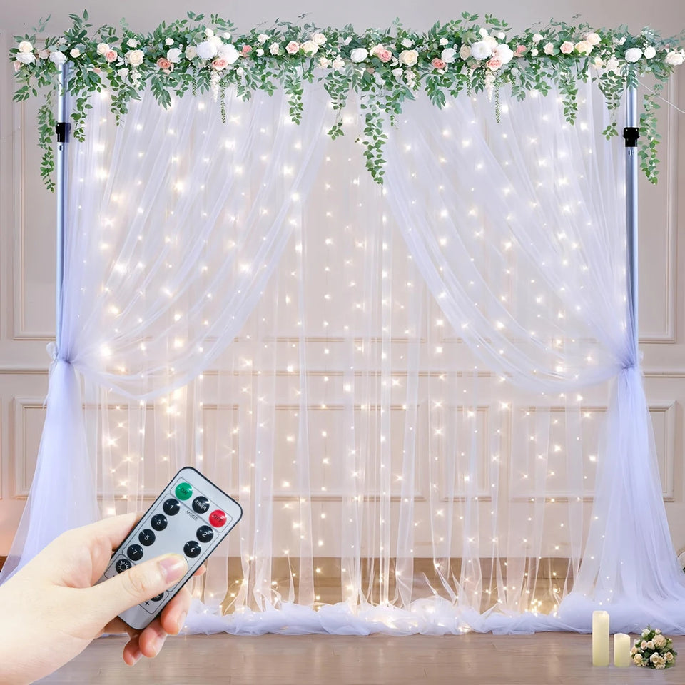 USB Curtain String Lights