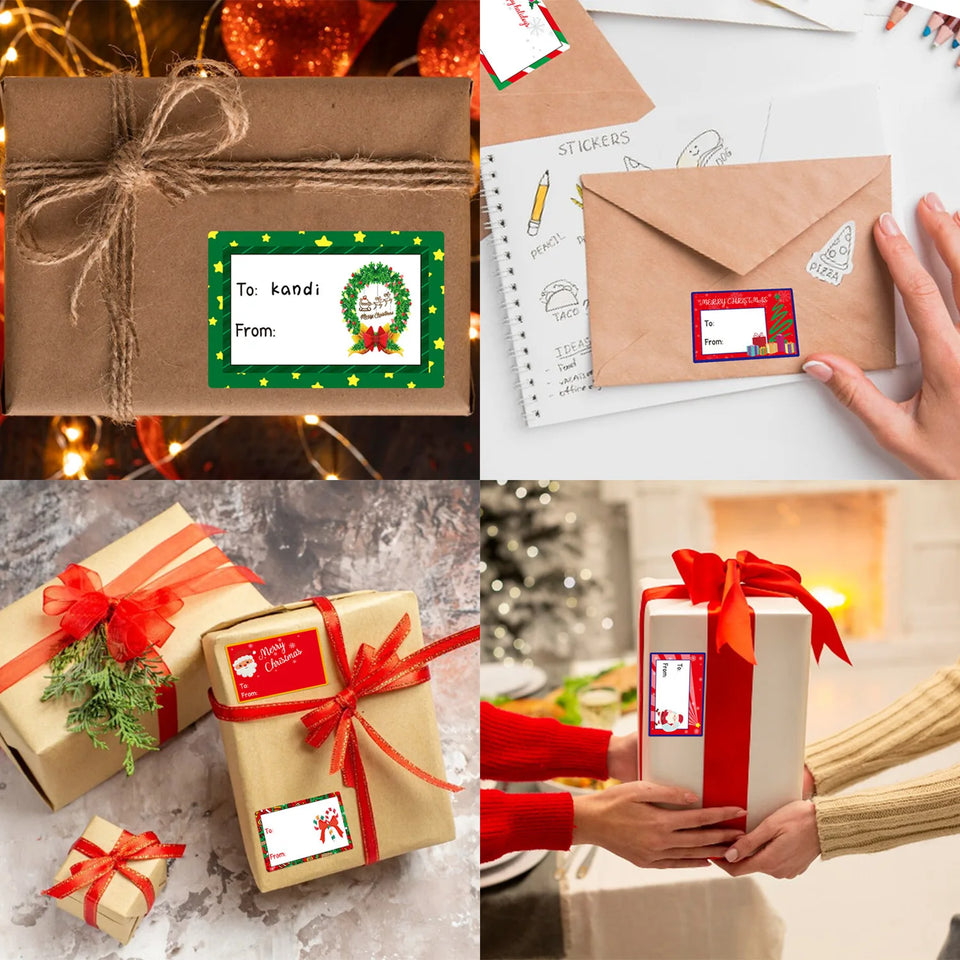 80 Pcs/pack Christmas Tags Labels