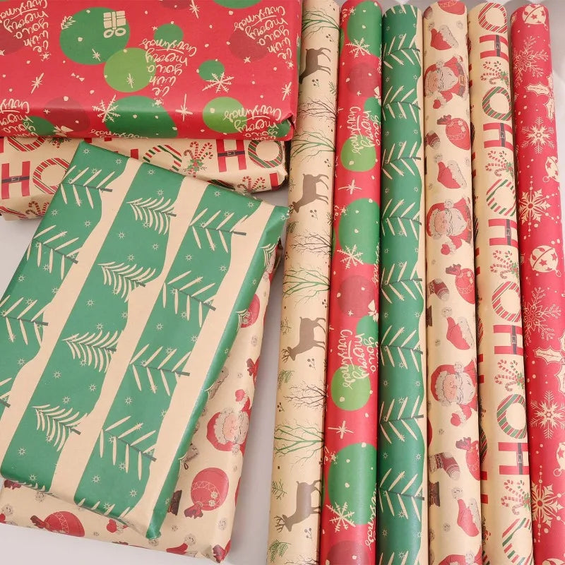 Christmas Kraft Wrapping Paper