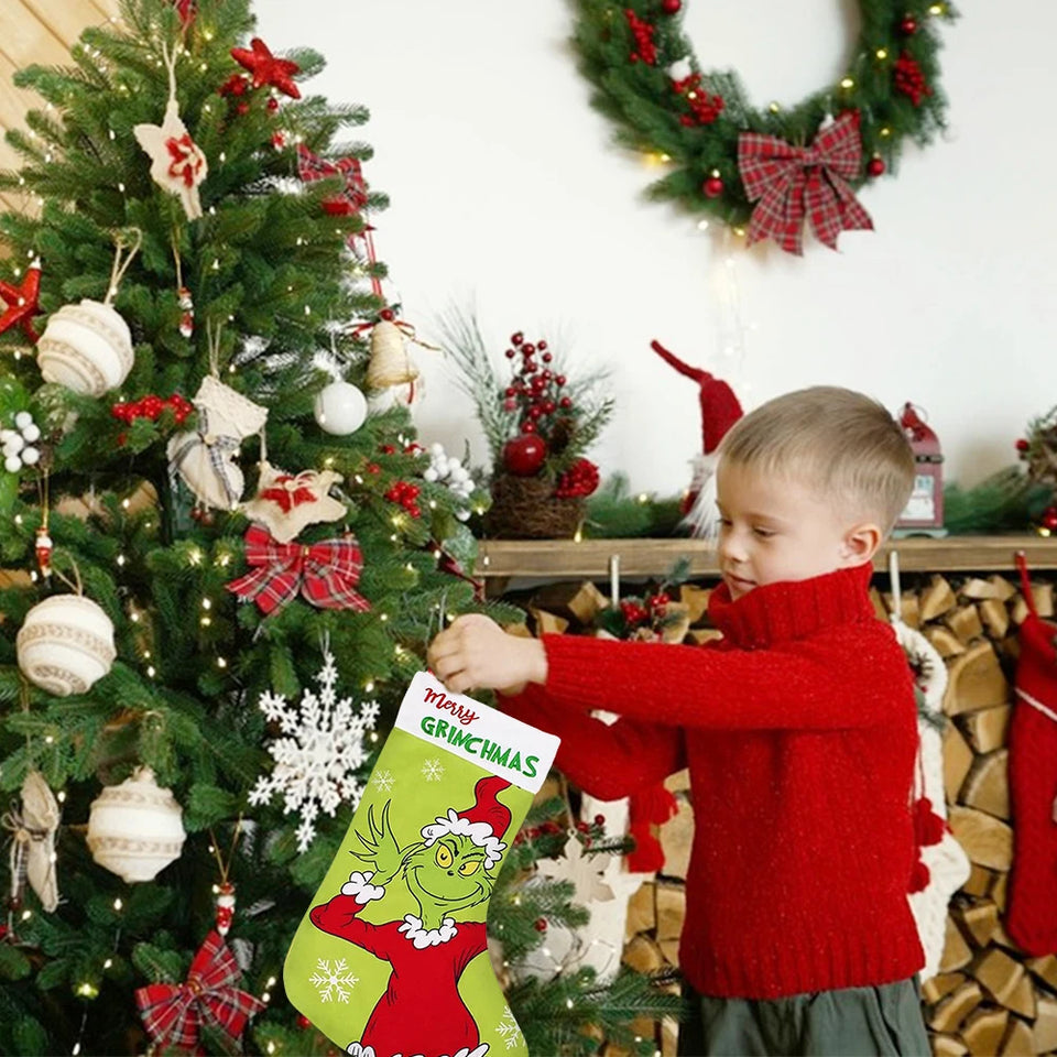 New Christmas Tree Decor Funny Green Grinch Christmas