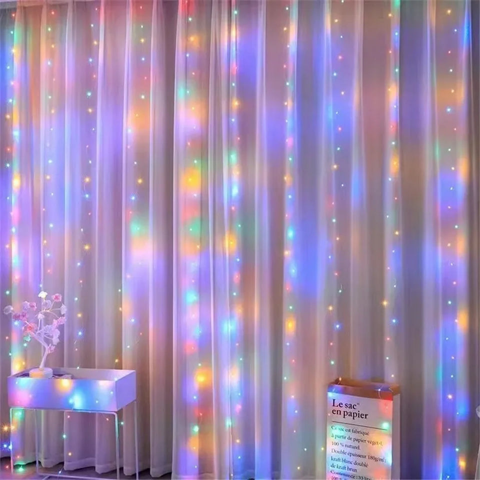 USB Curtain String Lights