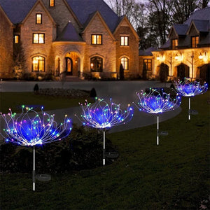 Solar LED Firework Fairy Lights Outdoor