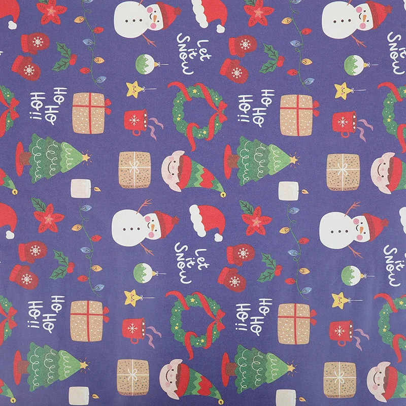 10m/roll Kraft Christmas Wrapping Paper