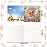 8Pcs Christmas Diamond Handmade Card