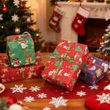 10m/roll Kraft Christmas Wrapping Paper