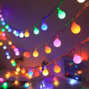 Battery Power Ball LED String Lights