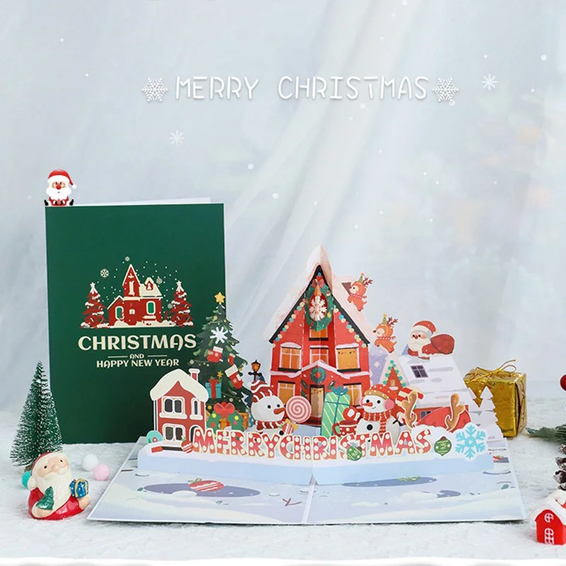 Top Quality New 3D Christmas Greeting Card