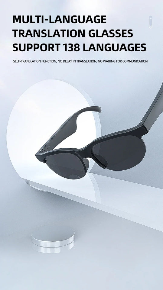 AI Intelligent Translation Glasses Wireless Bluetooth Glasses
