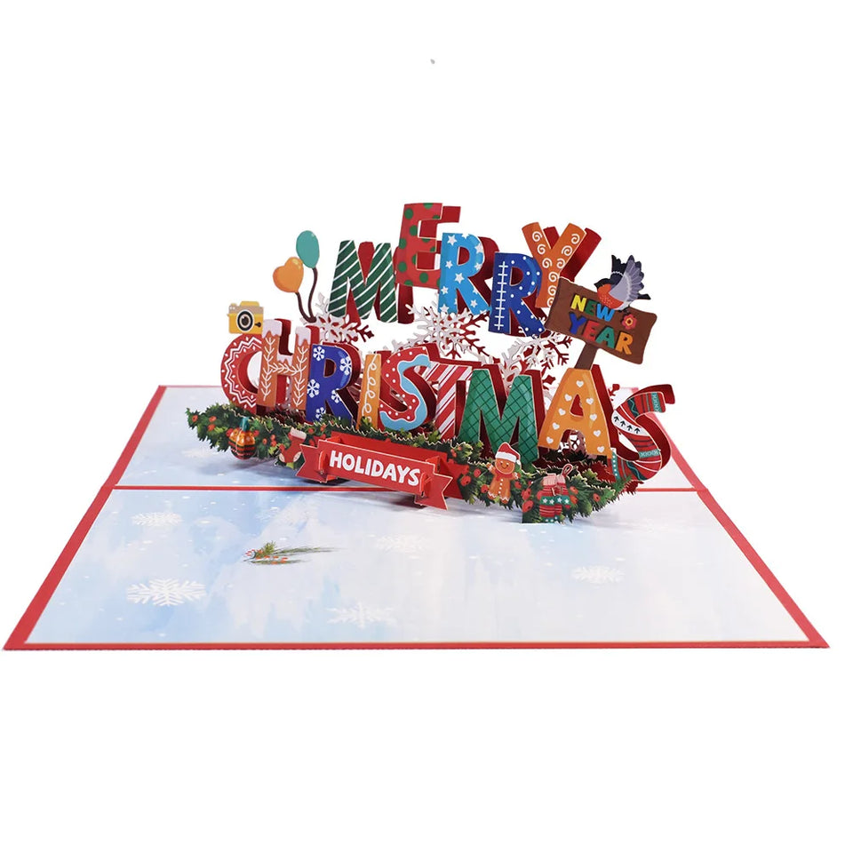 Top Quality New 3D Christmas Greeting Card
