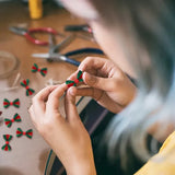 30Pcs Mini Christmas Bows Xmas Tree