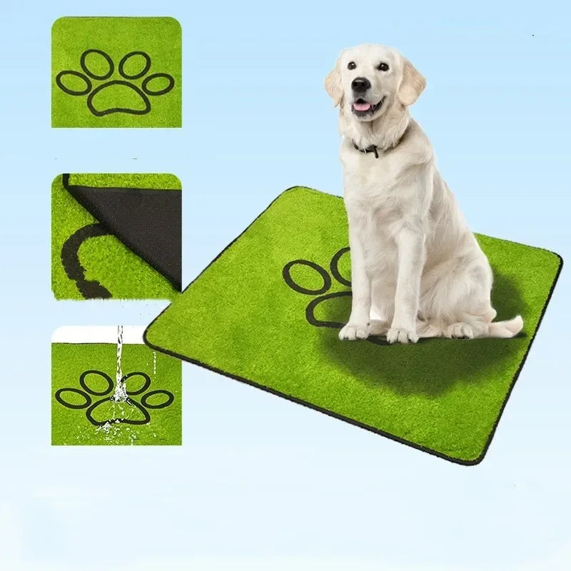 Washable Fake Grass Pet Mat