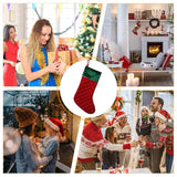 Christmas Stockings Large Space Stockings Bag Soft Fireplace Hangings Stockings Cute Stocking Decorations Smooth Christmas Sock