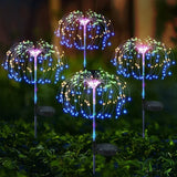 Solar LED Firework Fairy Lights Outdoor