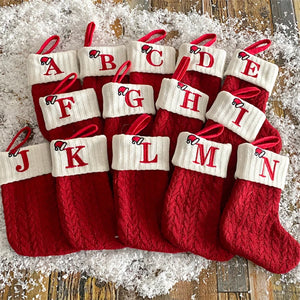 Christmas Alphabet Knitting Socks Christmas Tree Ornaments