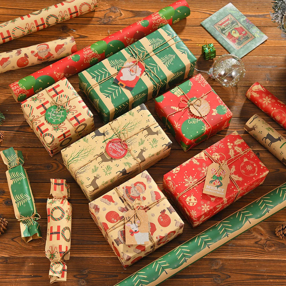Christmas Kraft Wrapping Paper