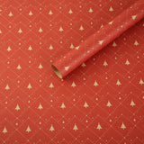 1/6pcs Christmas Wrapping Paper Vintage Kraft Paper Christmas Tree