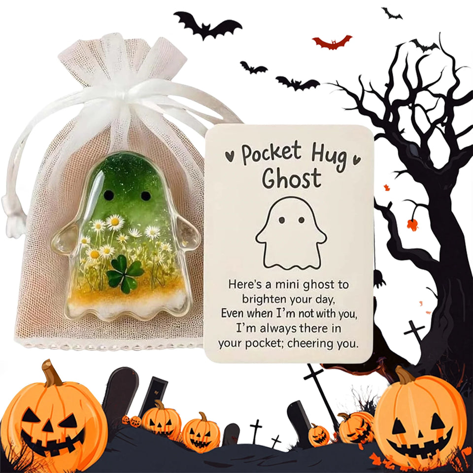 1-3PCS Pockets Hug Ghost Keepsake with Positive Cards