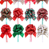 New 12PCS Christmas Pull String Bows