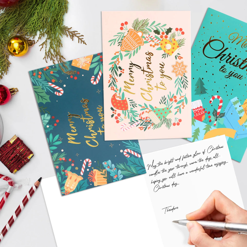 10 in 1 Premium Christmas Card Set