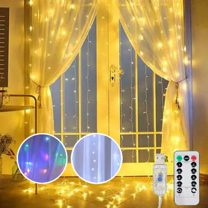 USB Curtain String Lights