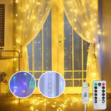 USB Curtain String Lights