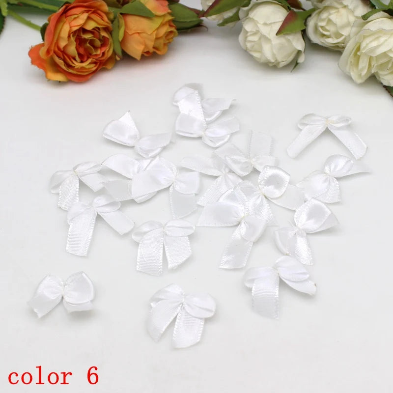 50/100pcs Satin Ribbon Bows