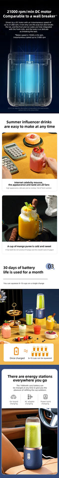 Portable Handheld USB Personal Mini Juicer