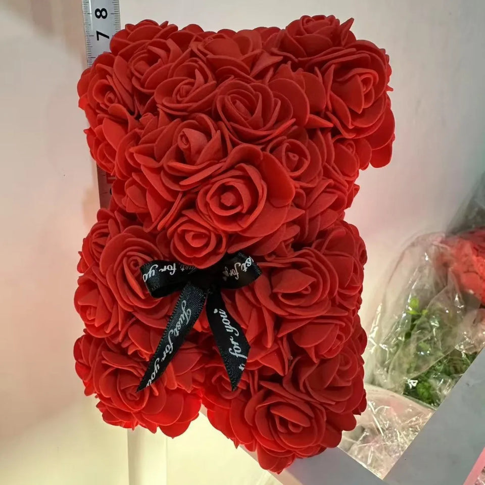 Romantic Rose Bear Eternal Flower Valentine's Day Gift