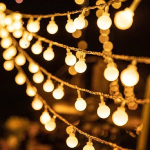 Battery Power Ball LED String Lights