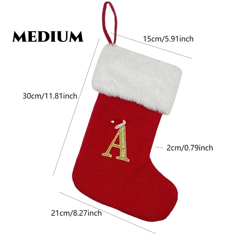 Christmas Alphabet Knitting Socks Christmas Tree Ornaments