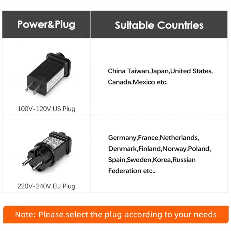 110V 220V Decorative String 50M 100M Led Fairy Lights